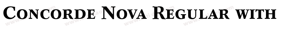 Concorde Nova Regular with Small Caps字体转换